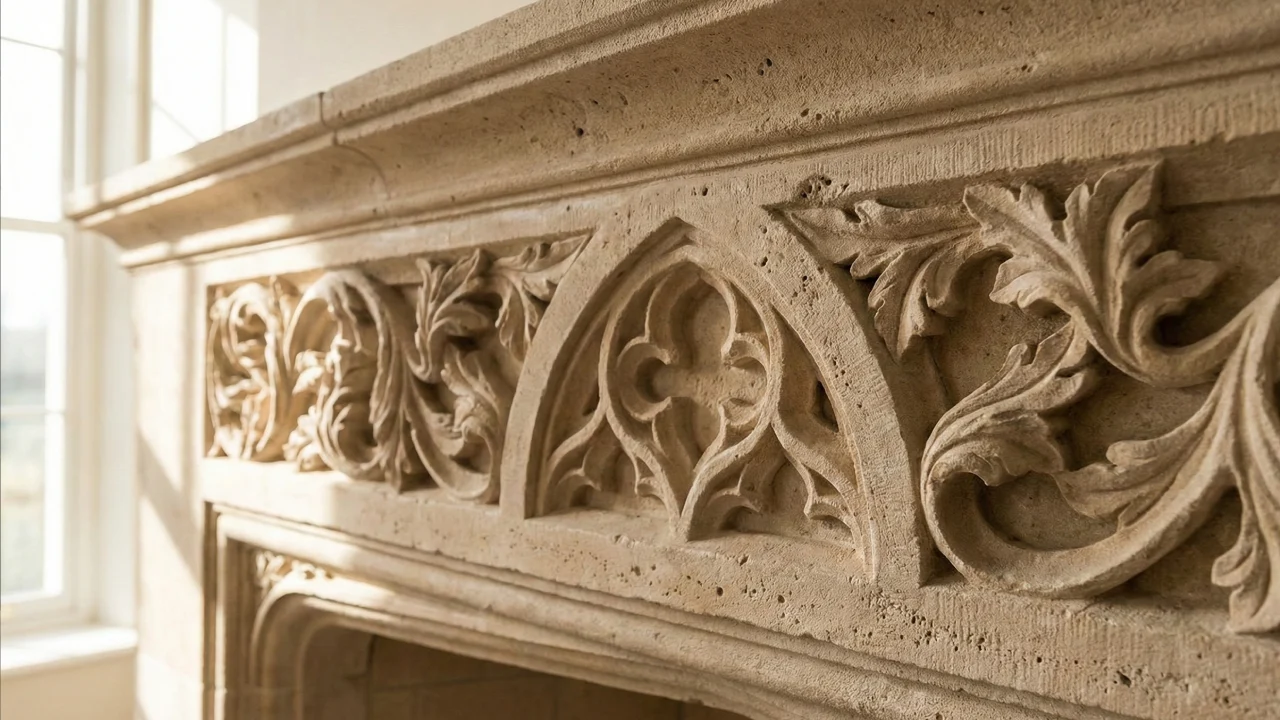 Why Gothic Fireplace Mantels Are Making a Comeback in Luxury Interiors