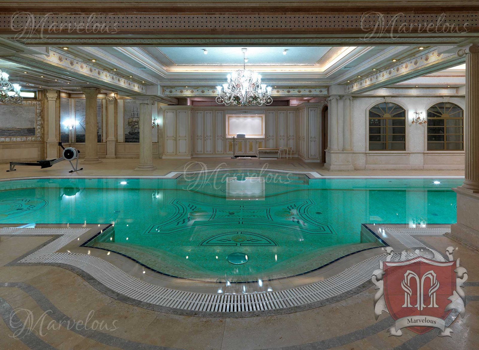 Mosaic-Pools-Belcanto-c Marble Pool Mosaic: Belcanto