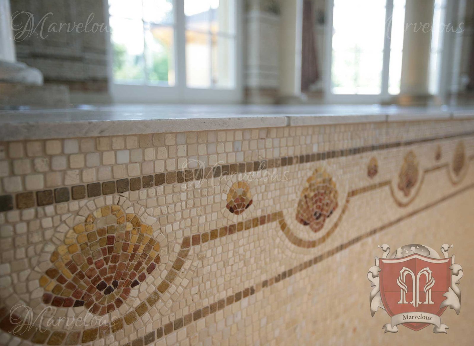 Mosaic-Pools-Mare-Doro-c Marble Pool Mosaic: Mare Doro