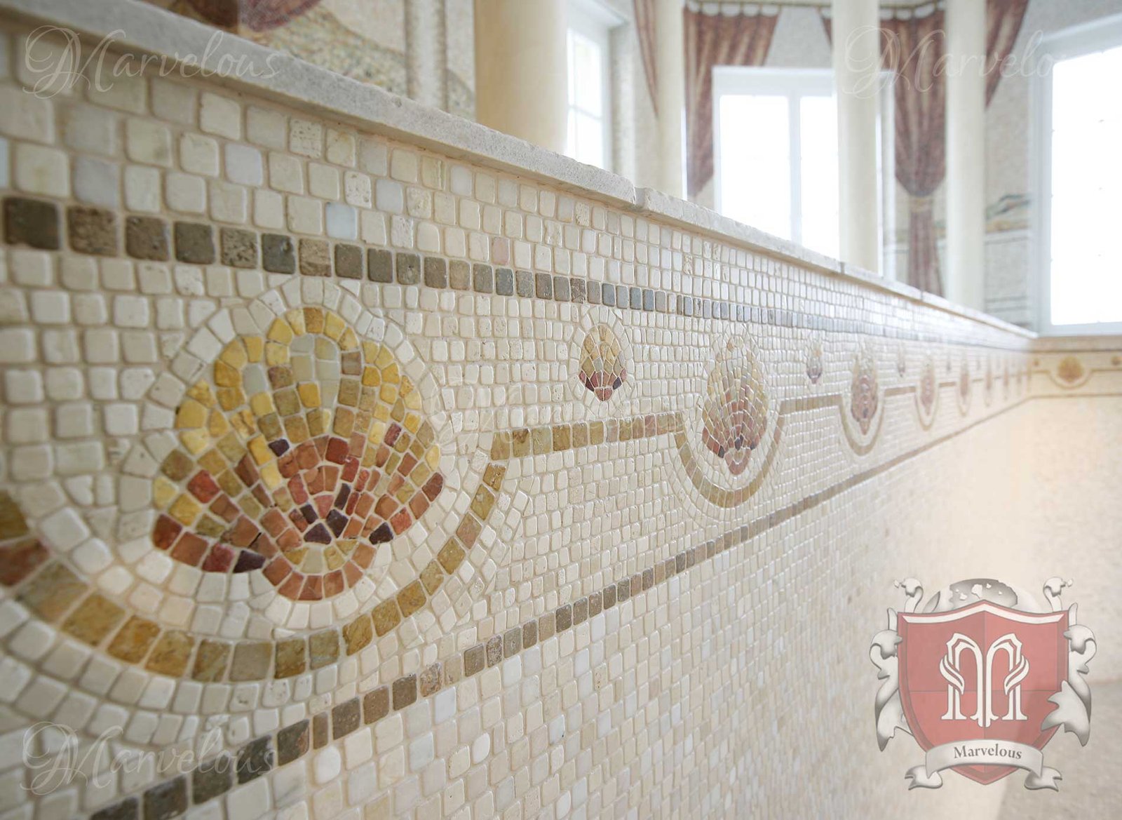 Mosaic-Pools-Mare-Doro-i Marble Pool Mosaic: Mare Doro