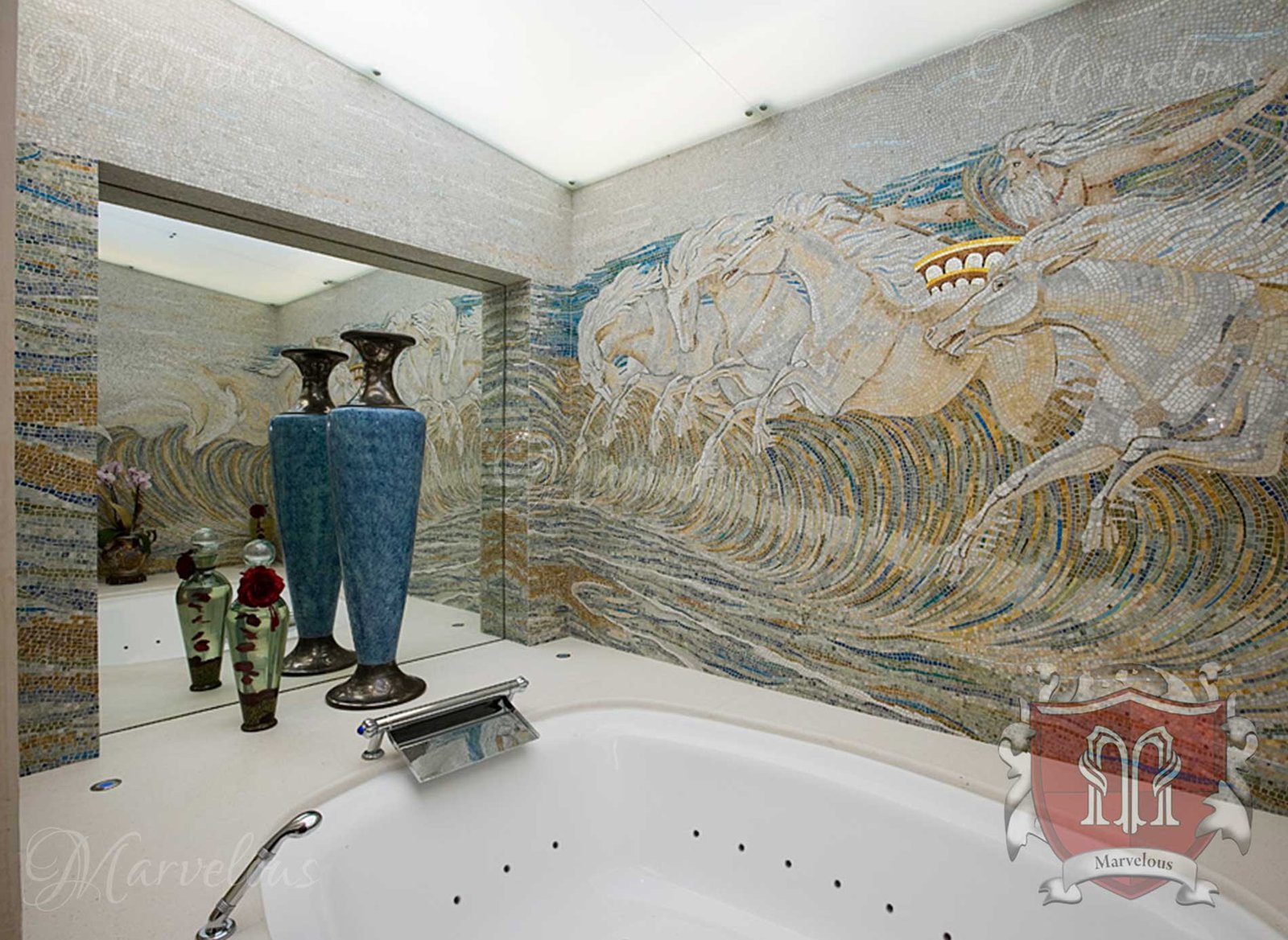 Mosaic-Walls-Cabaletta-f Marble Wall Mosaic: Cabaletta