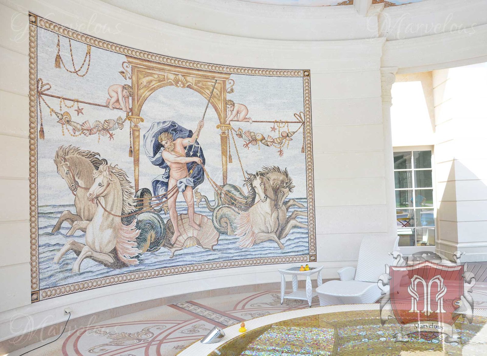 Marble Wall Mosaic: Domus Eterno