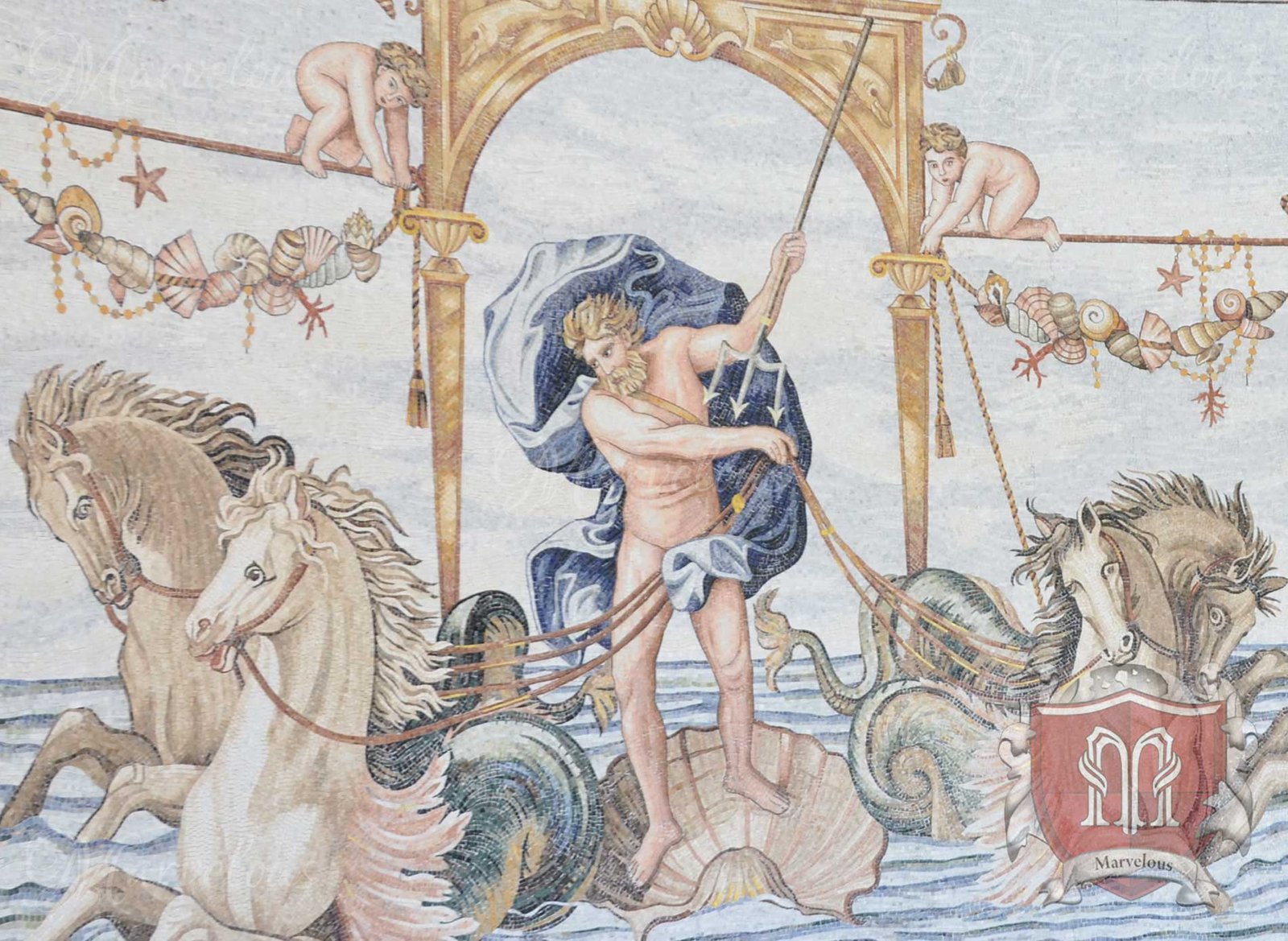 Marble Wall Mosaic: Domus Eterno