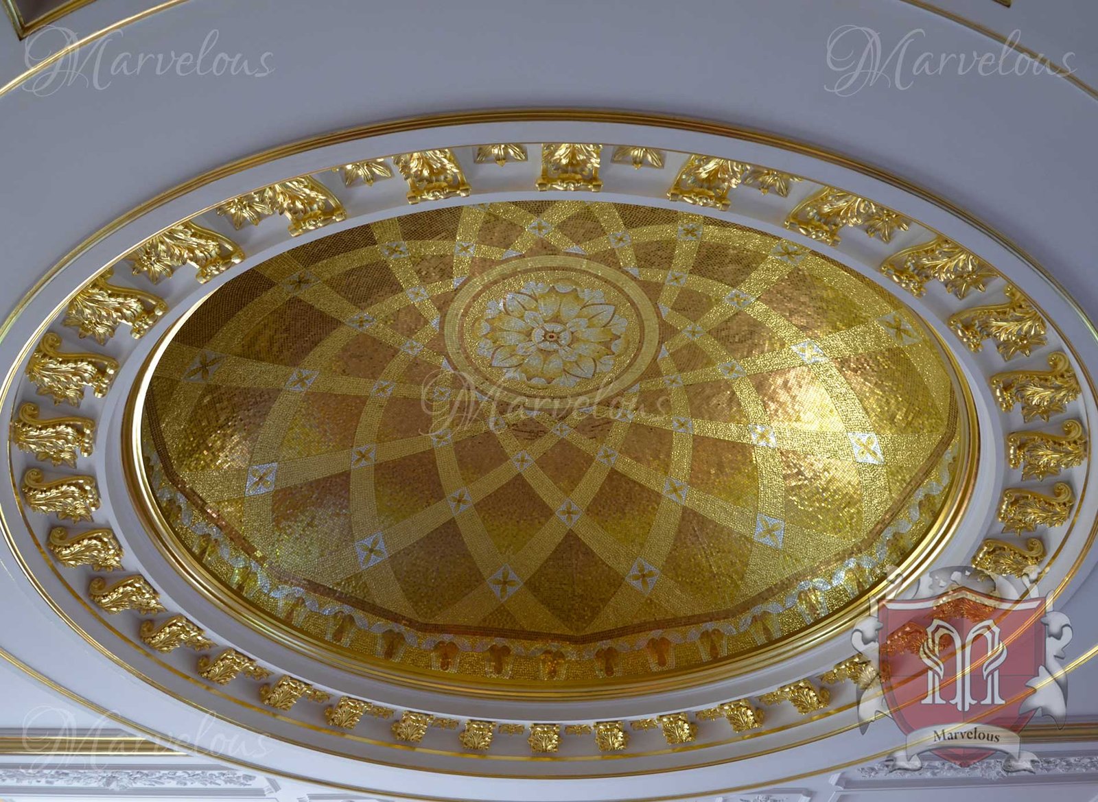 Mosaic-Walls-Oculus-b Marble Wall Mosaic: Oculus