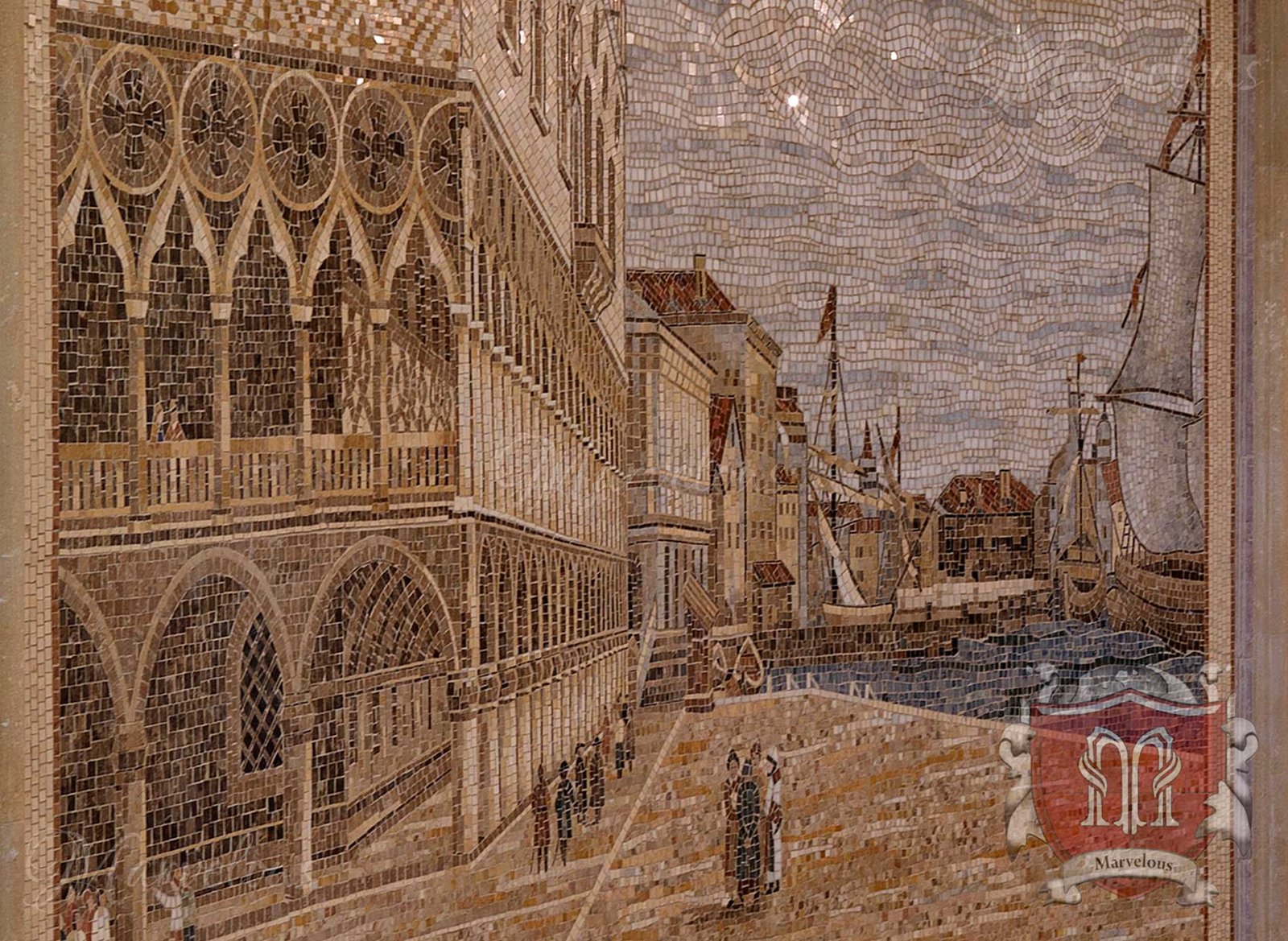 Marble Wall Mosaic: Verismo