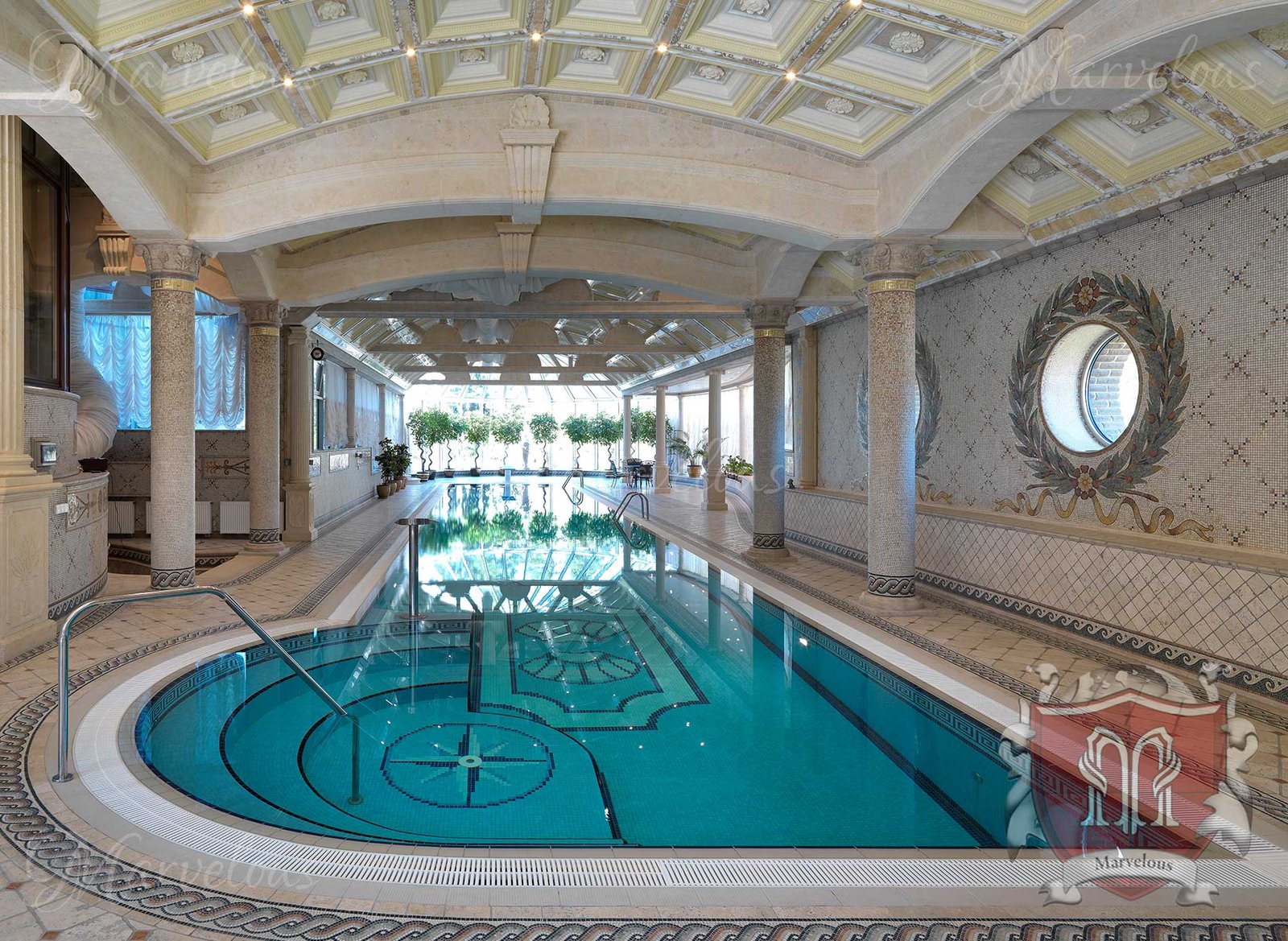 Marble Wall Mosaic: Acqua Vergine