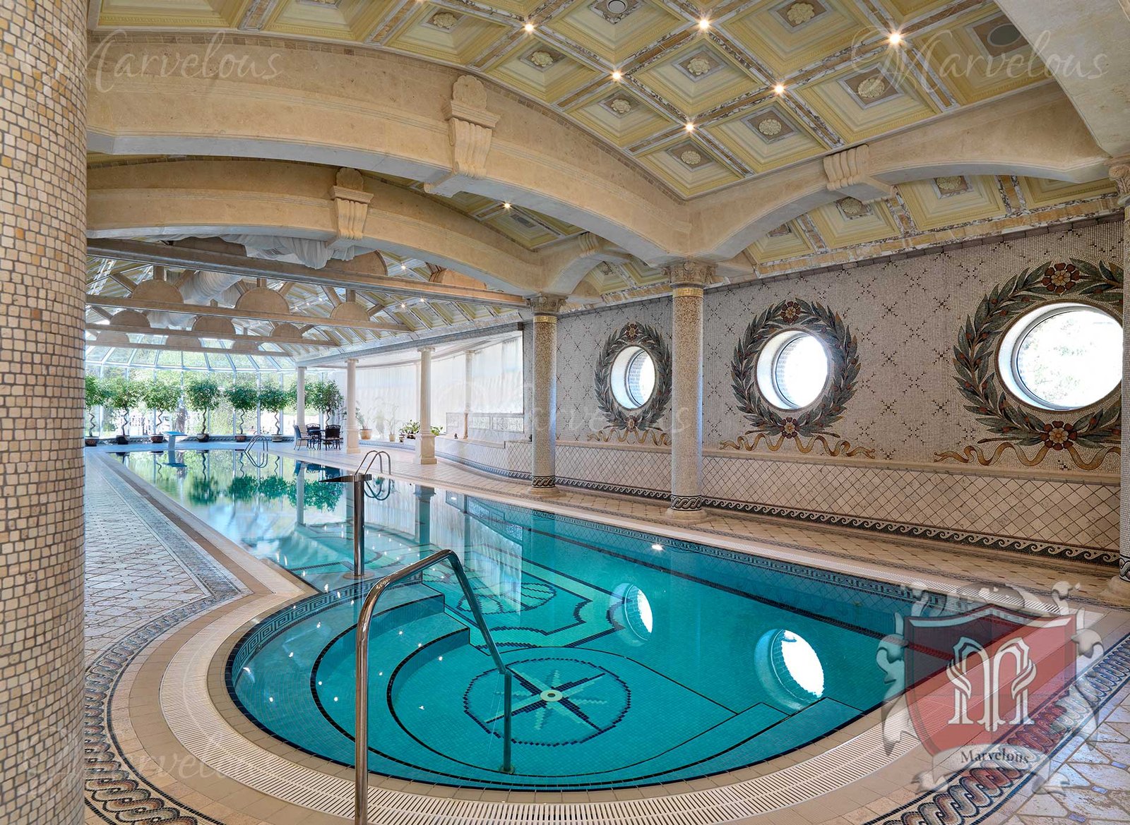 Marble Wall Mosaic: Acqua Vergine