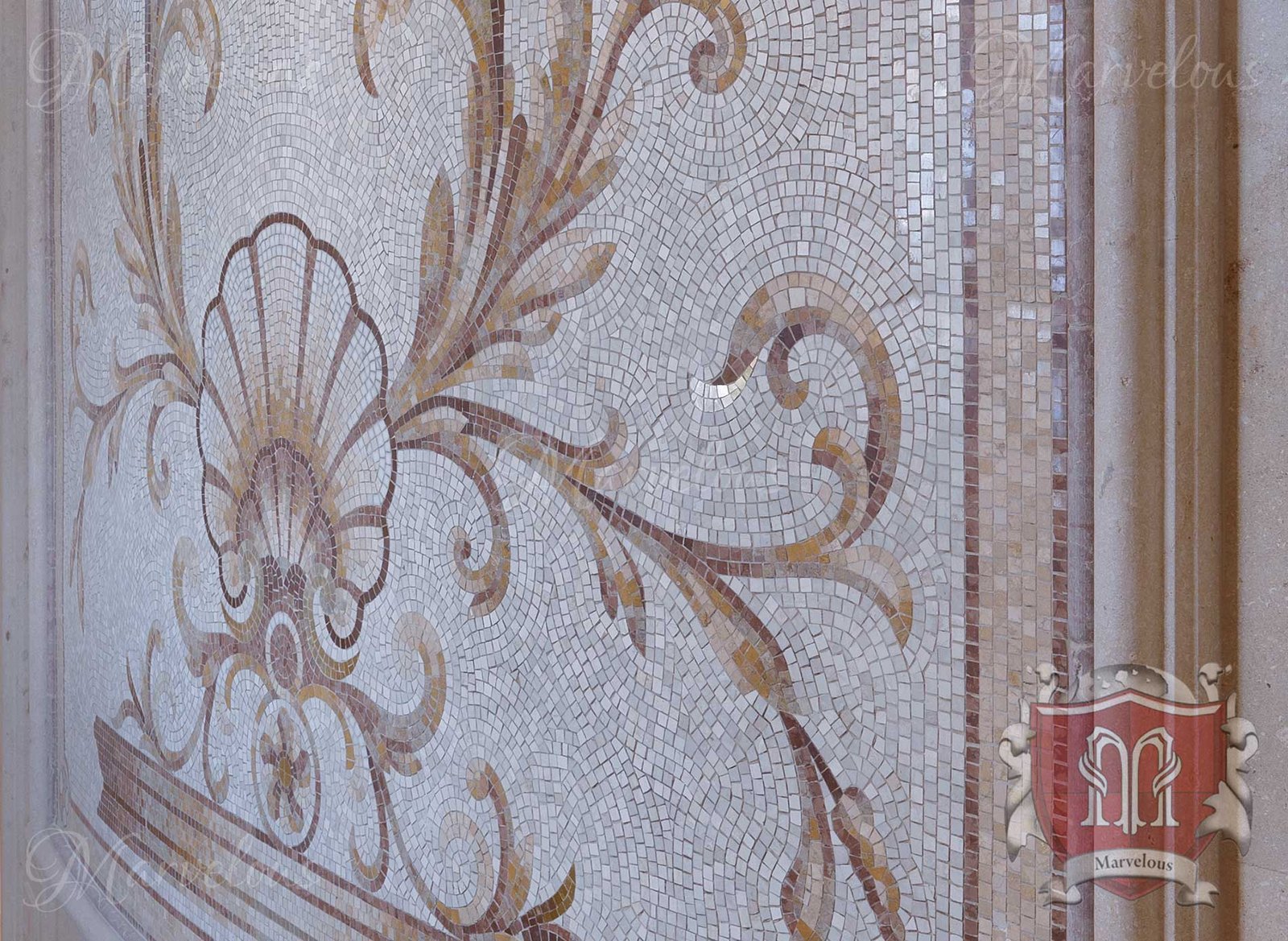 Mosaic-Walls-Mozzafiato-b Marble Wall Mosaic: Mozzafiato