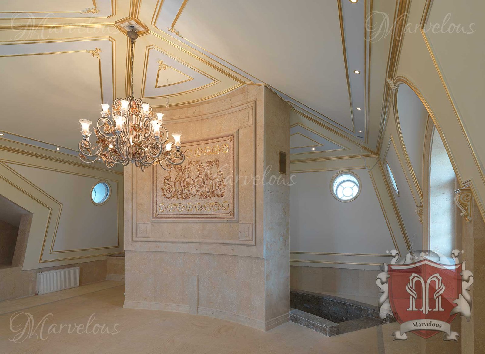 Mosaic-Walls-Mozzafiato-c Marble Wall Mosaic: Mozzafiato