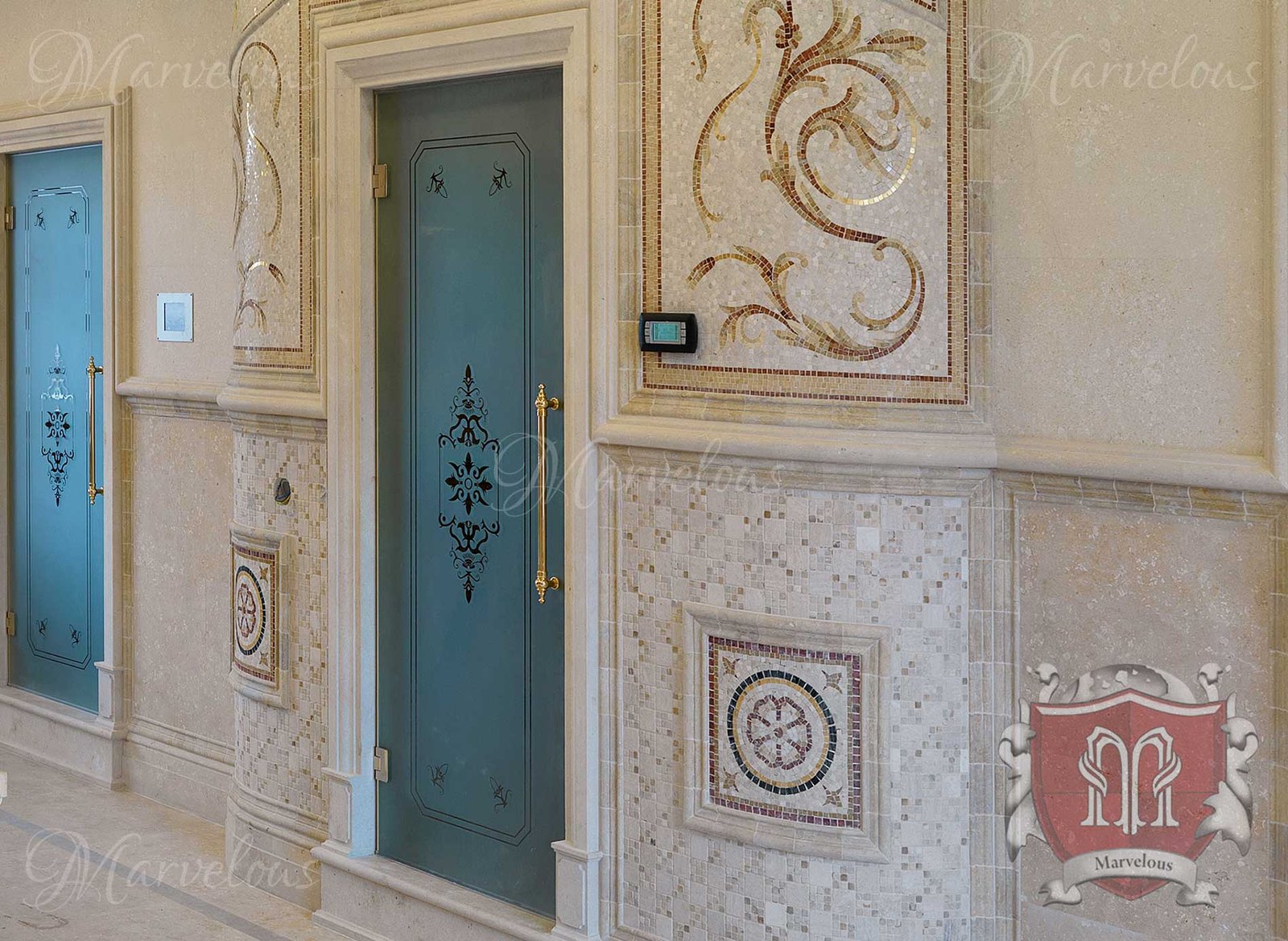 Mosaic-Walls-Mozzafiato-f Marble Wall Mosaic: Mozzafiato