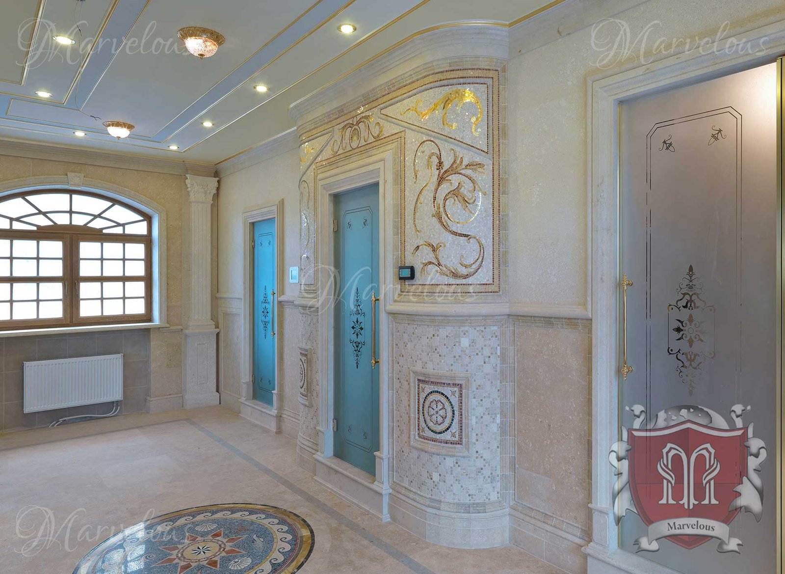 Mosaic-Walls-Mozzafiato-g Marble Wall Mosaic: Mozzafiato