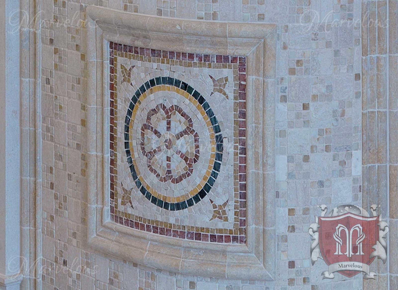 Mosaic-Walls-Mozzafiato-i Marble Wall Mosaic: Mozzafiato