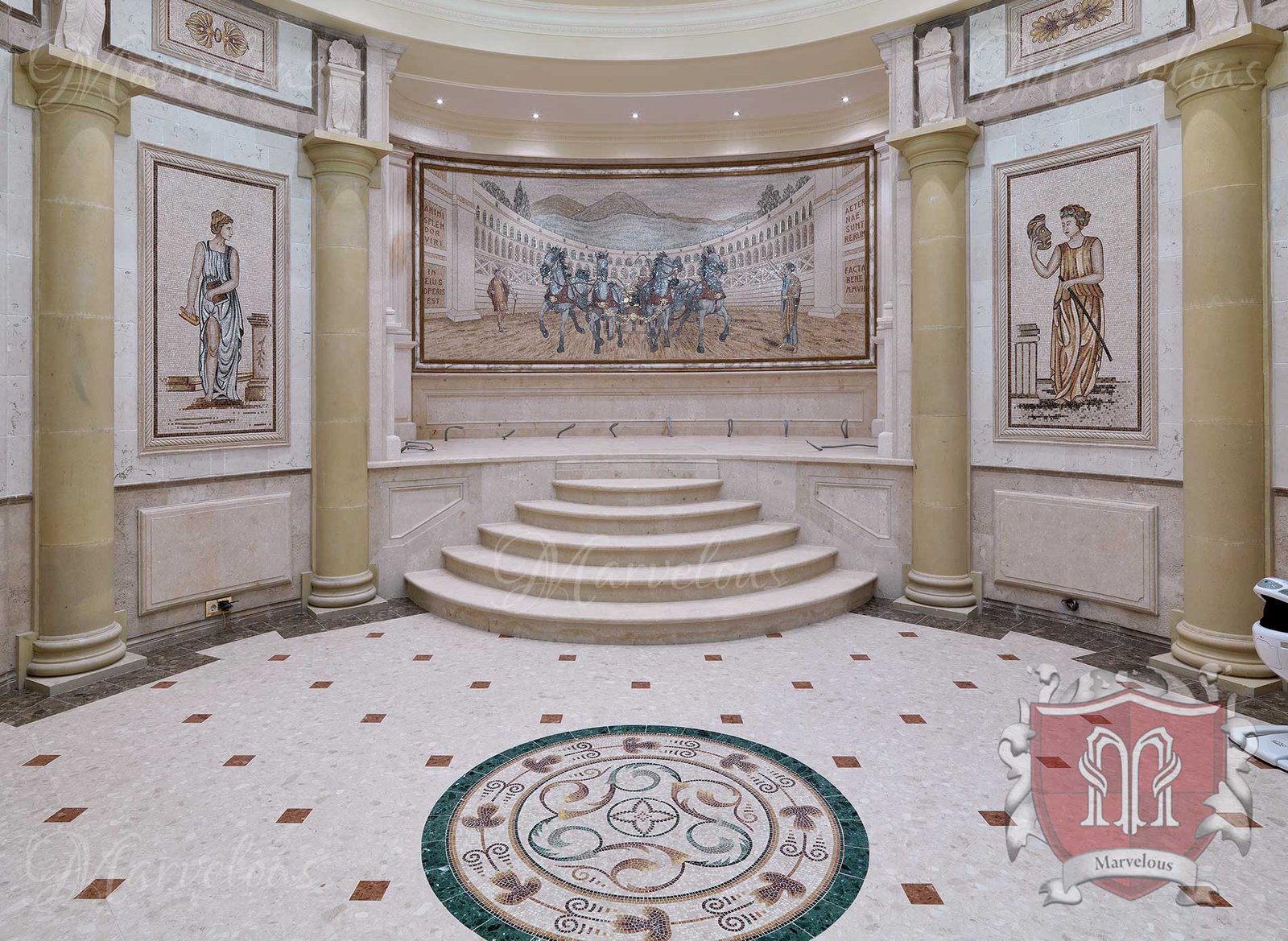 Marble Wall Mosaic: Serenata