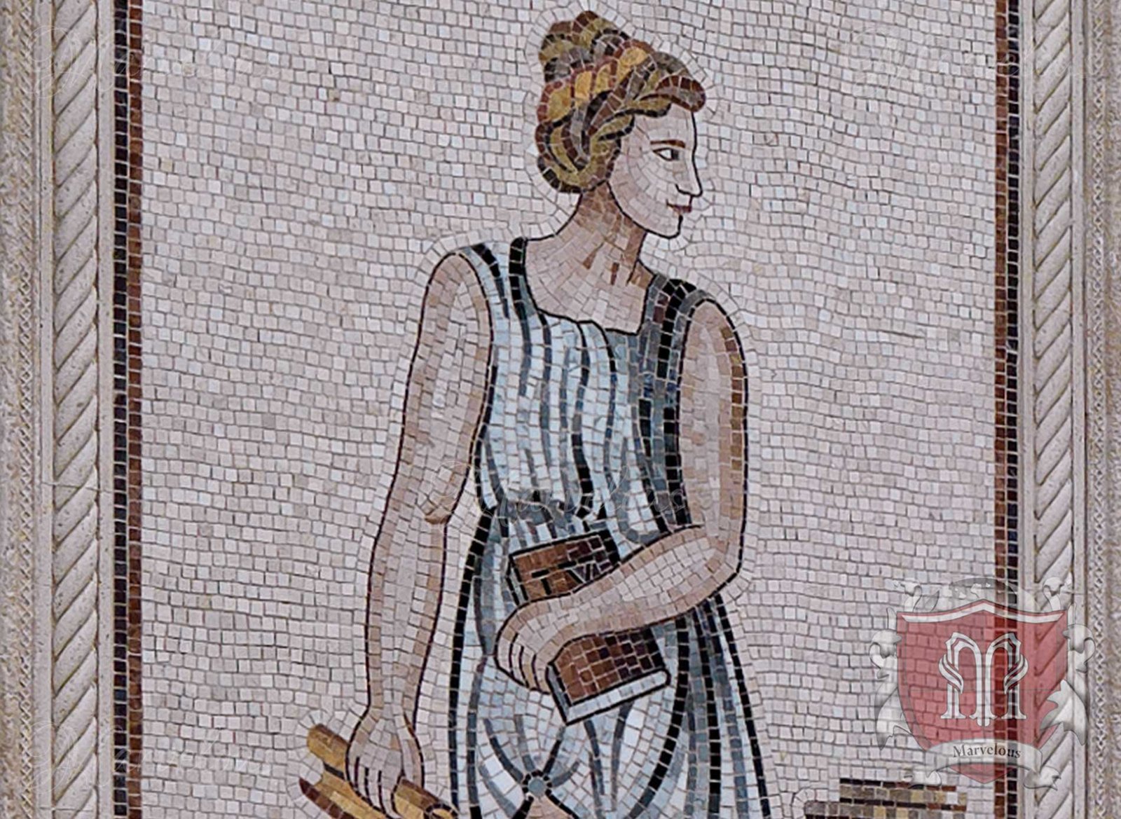 Marble Wall Mosaic: Serenata