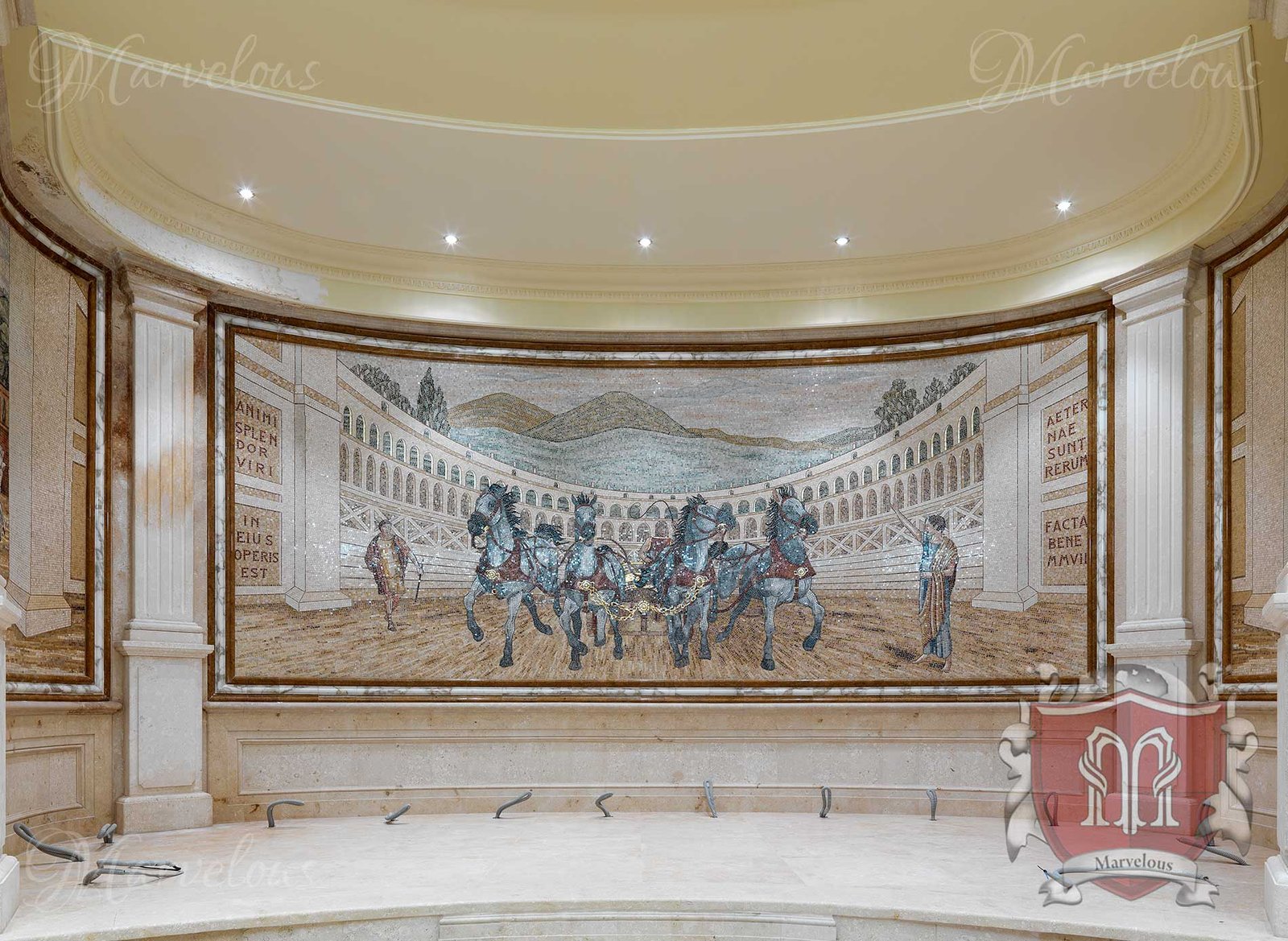Marble Wall Mosaic: Serenata