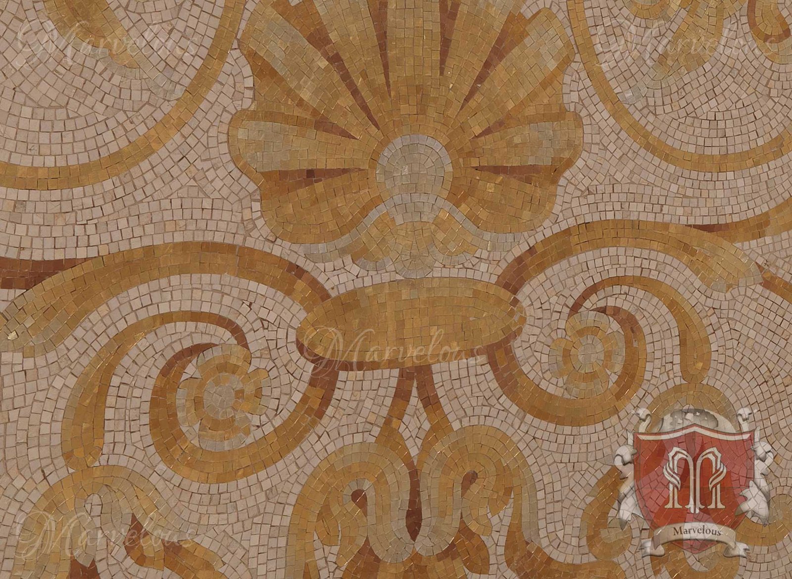 Mosaic-Walls-Sonata-h Marble Wall Mosaic: Sonata