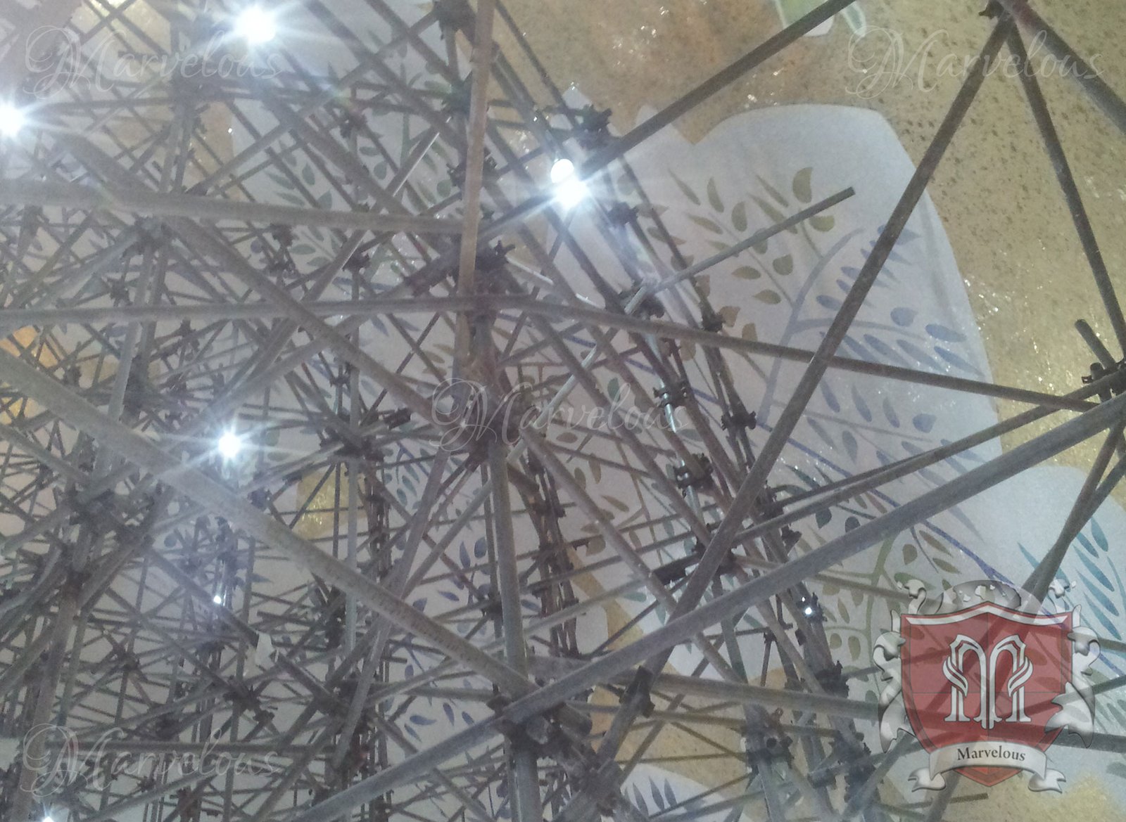 Marble Religious Mosaic: Aparecida Brasile