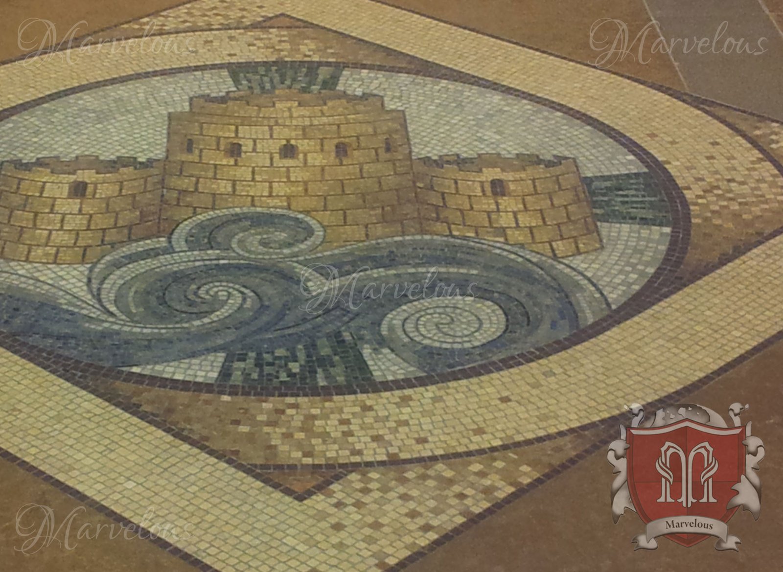 Mosaic-Religious-Gemma-Nel-Deserto-j Marble Religious Mosaic: Gemma Nel Deserto