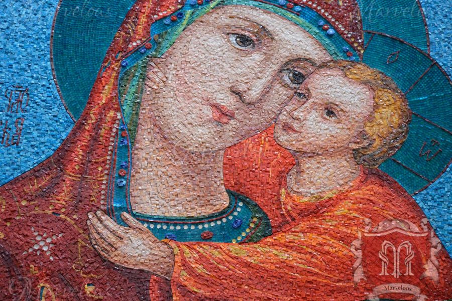 Marble Religious Mosaic: Sonata Da Chiesa