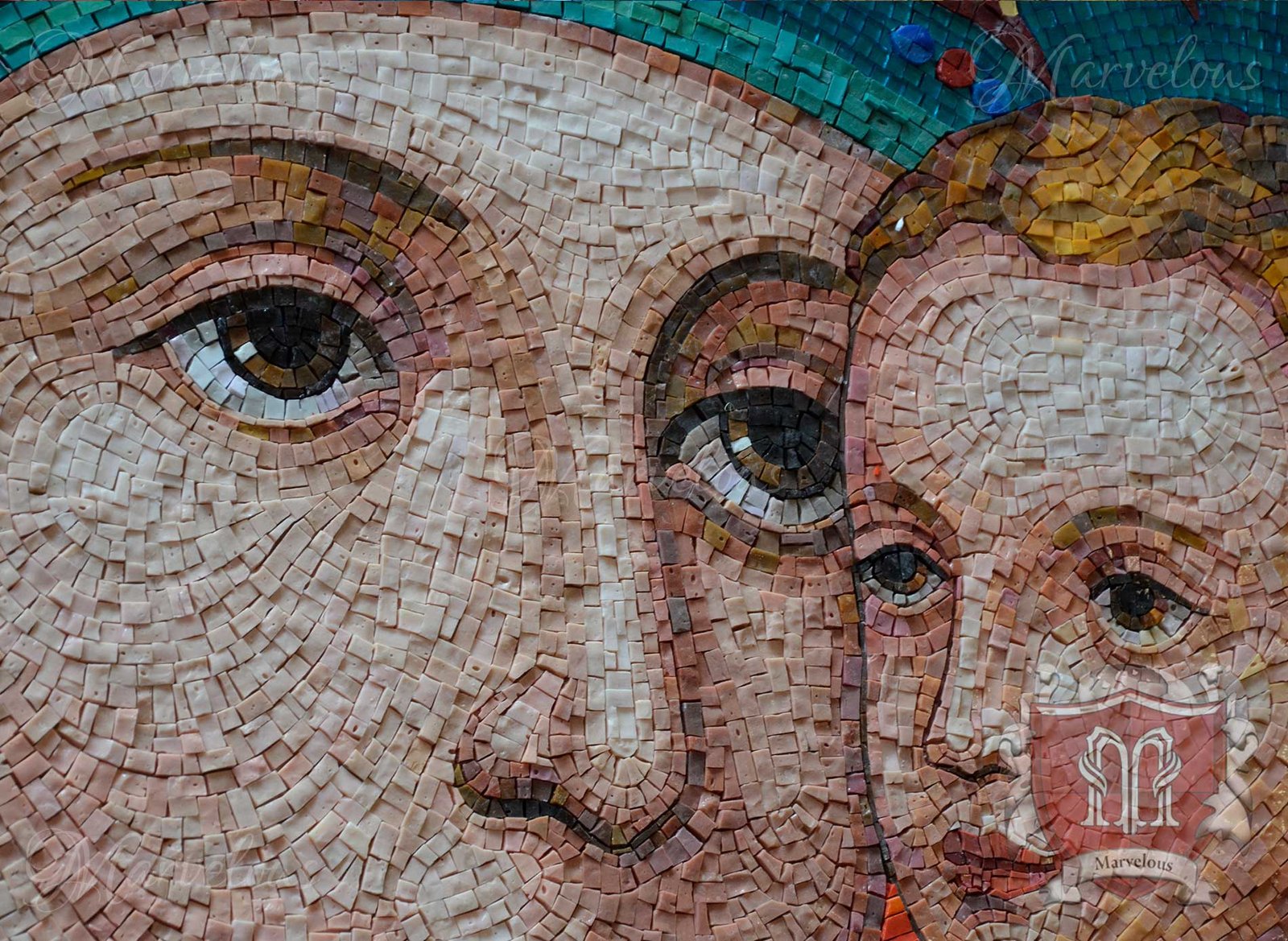 Marble Religious Mosaic: Sonata Da Chiesa