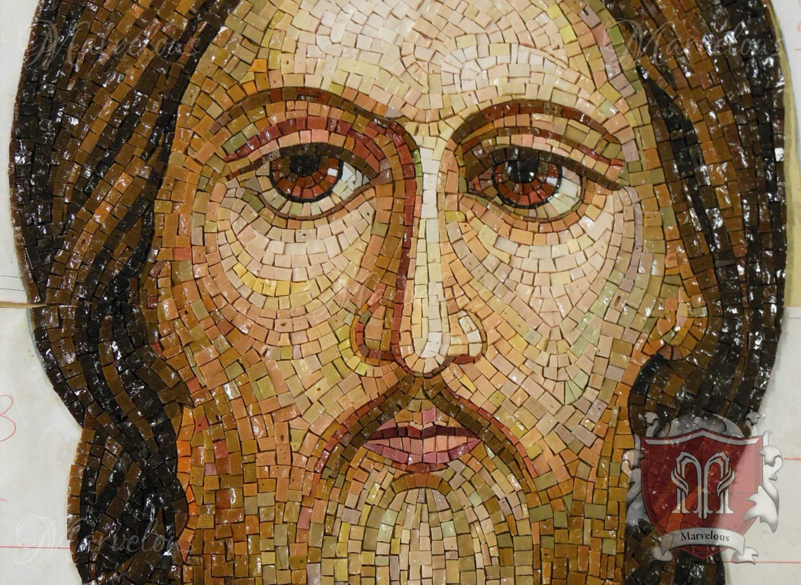 Marble Religious Mosaic: Sonata Da Chiesa