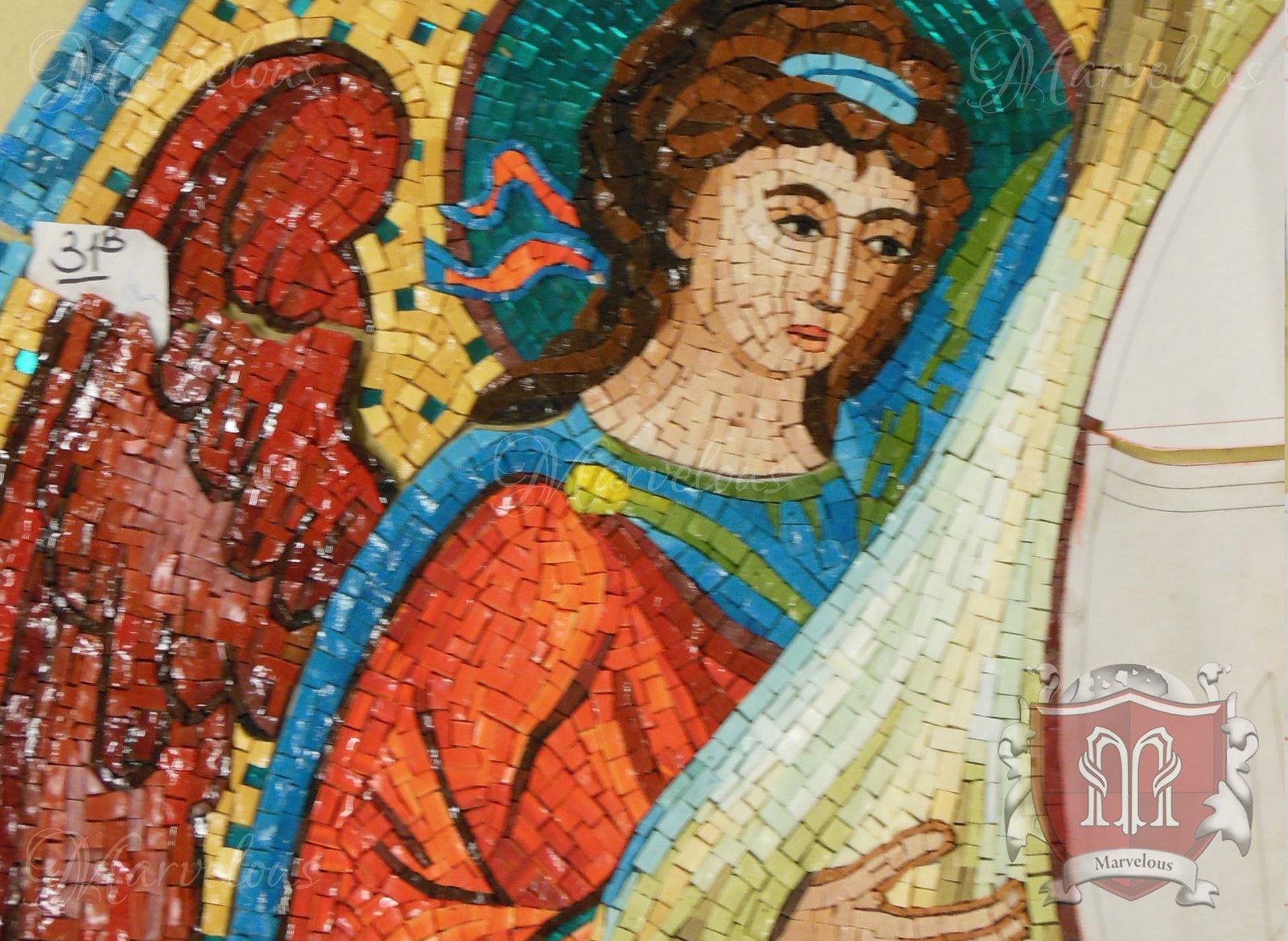 Marble Religious Mosaic: Sonata Da Chiesa