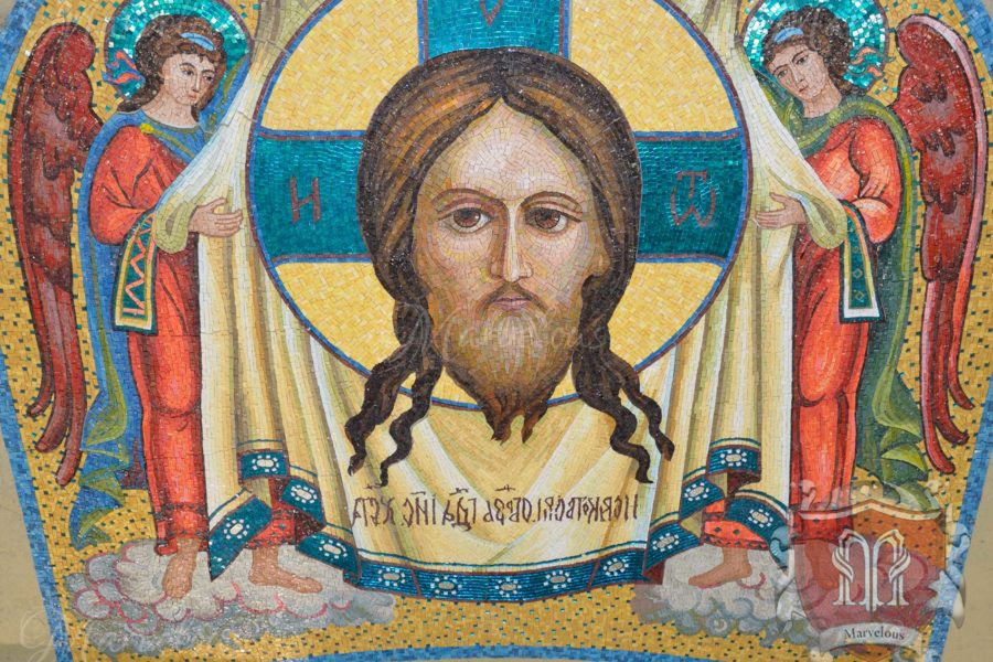 Marble Religious Mosaic: Sonata Da Chiesa