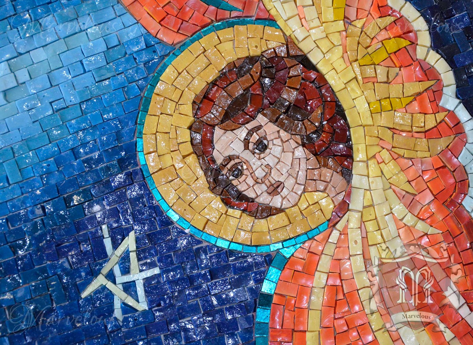 Marble Religious Mosaic: Sonata Da Chiesa