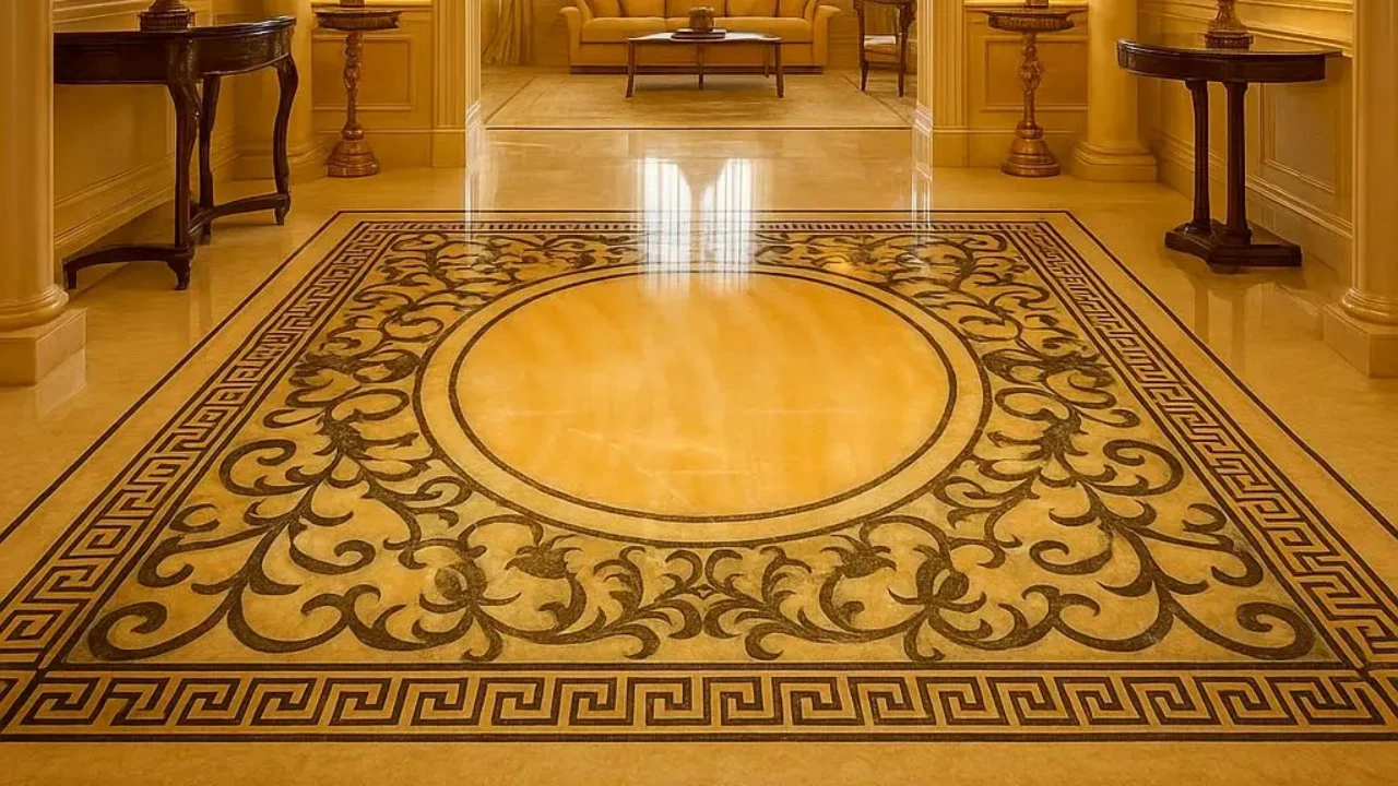 Onyx and Marble Floor Design