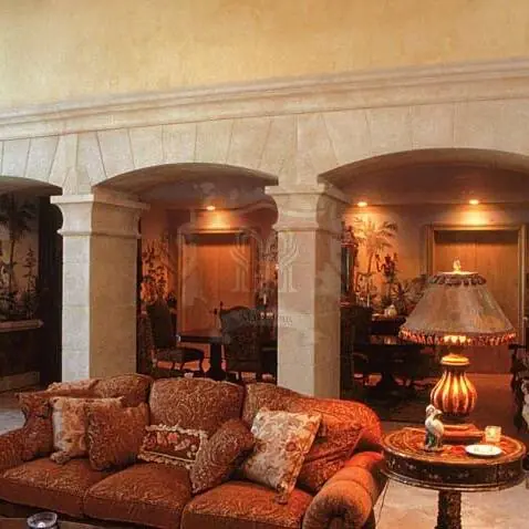 Custom Design Limestone Pilasters