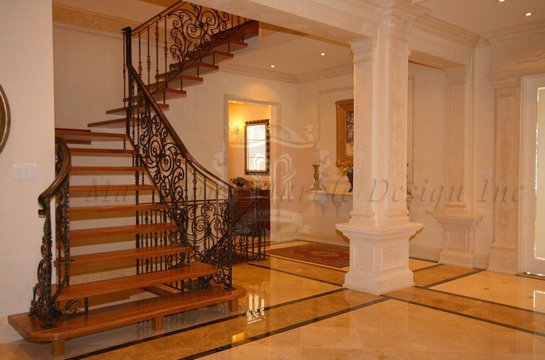 Interior Luxury With Limestone Pilaster and Column