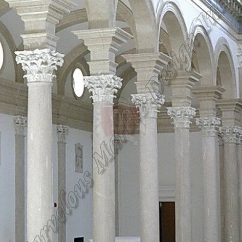 FANTASIA Corinthian White Marble Columns