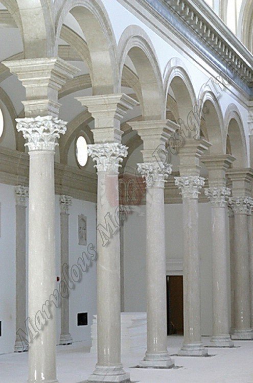 FANTASIA Corinthian White Marble Columns