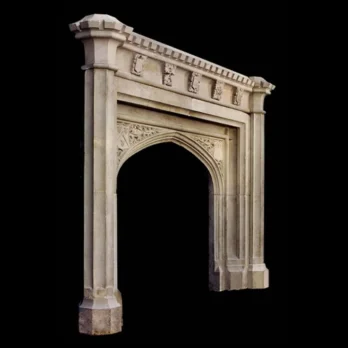 Antique 303 Gothic Limestone Mantels Design