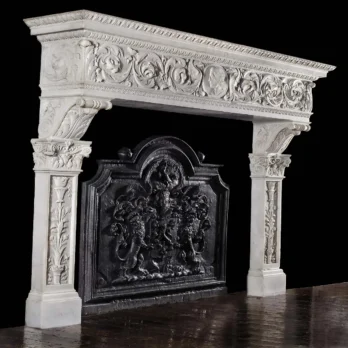 Antique 308 Custom Marble Mantel design