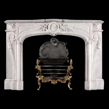 Antique 322 French Design Marble Mantel
