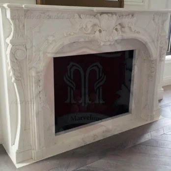 Custom Antique 322 Marble French Mantel