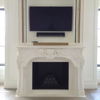 Custom Antique 322 Marble French Mantel
