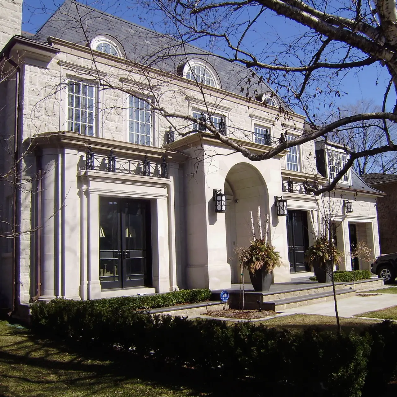 Neoclassical Limestone Facade Project 3 Neoclassical Limestone Facade Project