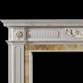 Bianco Carrara with Giallo Siena Surround
