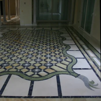 Green Jade,Onyx and White Marble