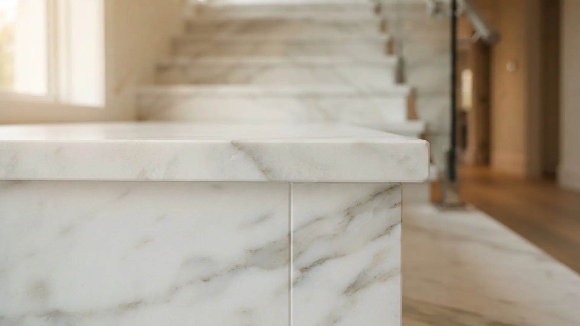 The Architectural Spine: Why a Custom Marble Staircase Defines Your Home