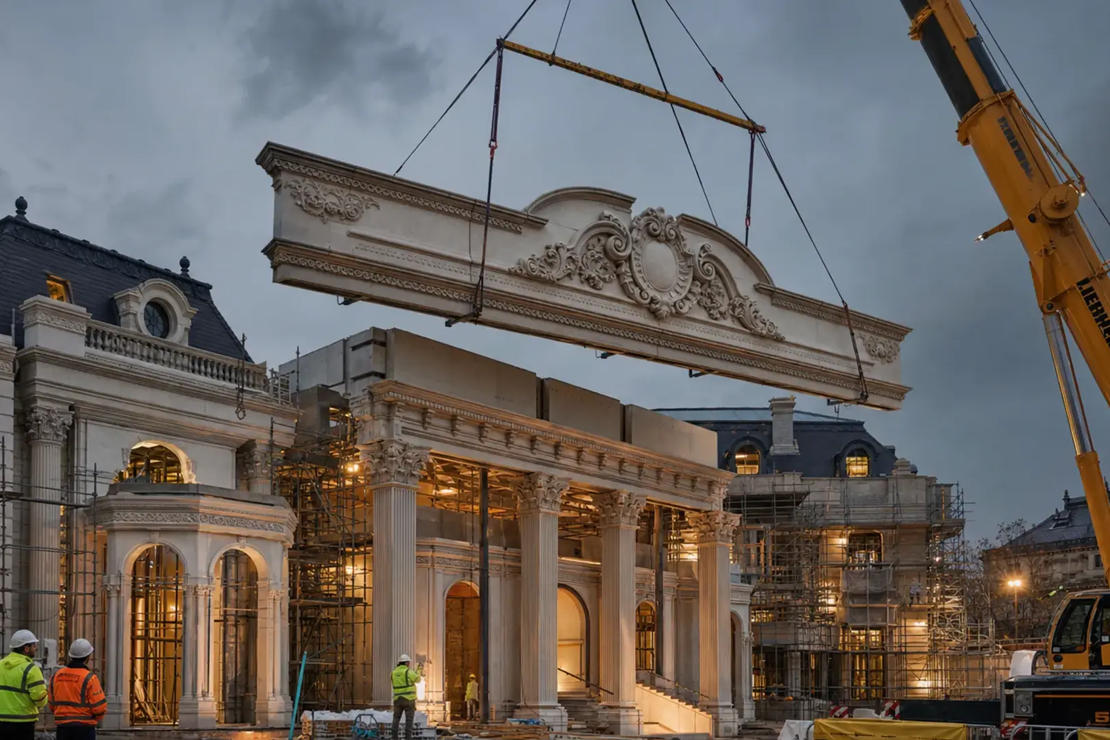 The Engineering of Elegance: Navigating the Challenges of Installing Heavy Limestone Architectural Elements 1 The Engineering of Elegance: Navigating the Challenges of Installing Heavy Limestone Architectural Elements