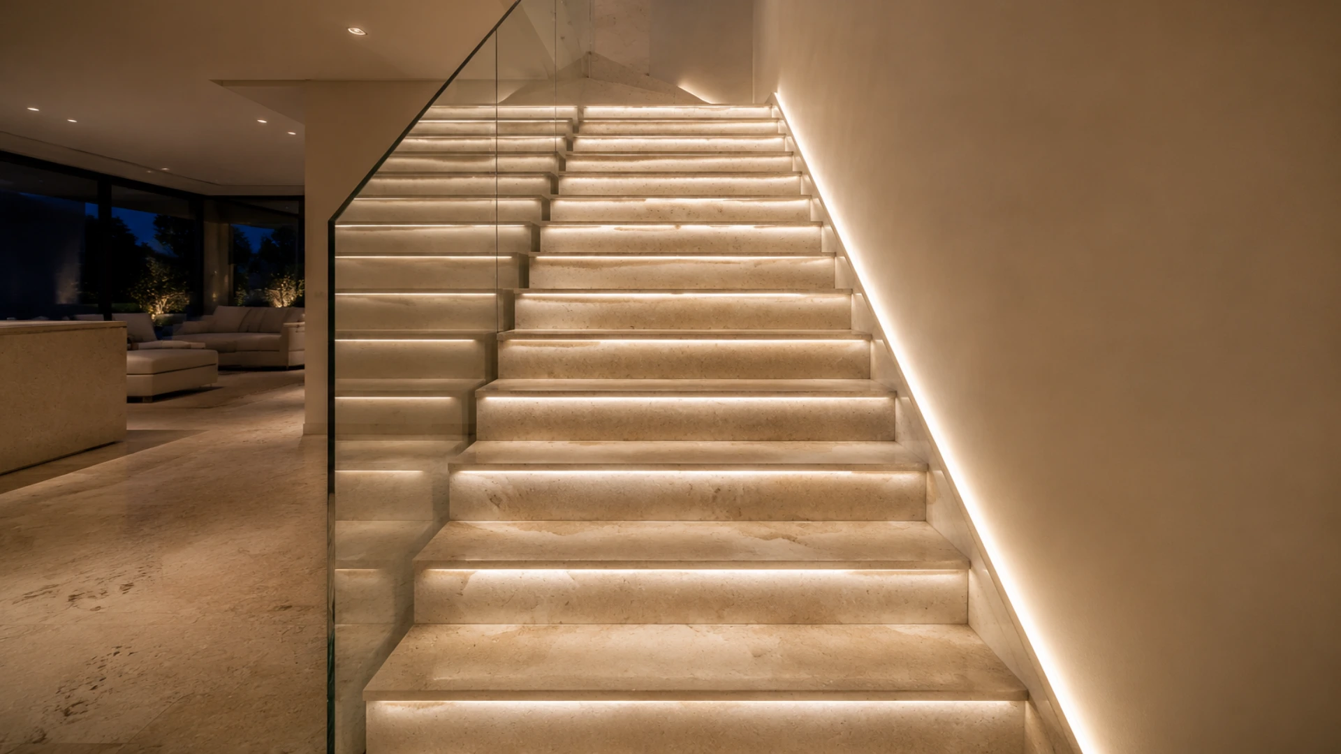 Modern Minimalist Stone Stairs: Precision and Lightness in Design