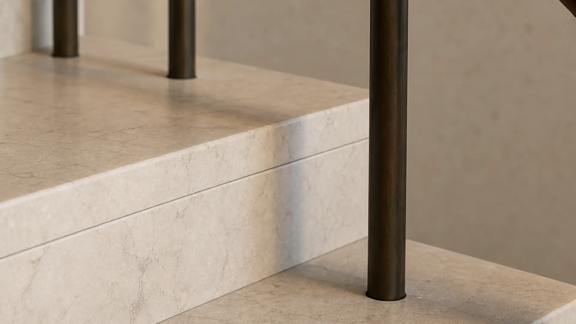 Transitional Staircase Design: Blending Old-World Stone with Modern Lines 2 Transitional Staircase Design: Blending Old-World Stone with Modern Lines