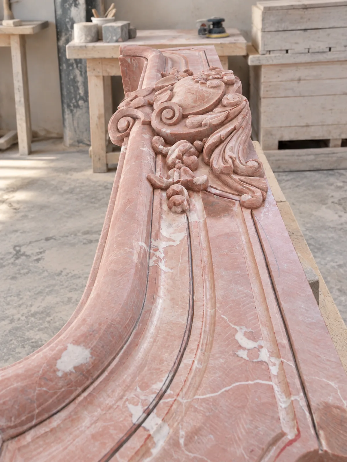 custom-french-rojo-alicante-marble-fireplace-mantel-new-york (4) 4 custom french rojo alicante marble fireplace mantel new york 4